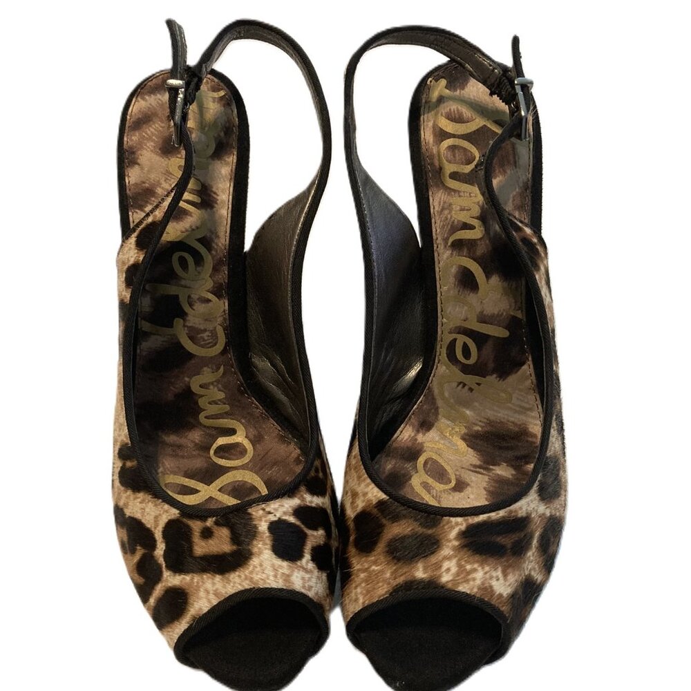Sam Edelman Leopard Print Stiletto Heels